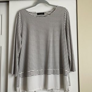 Ivanka Trump black and white top